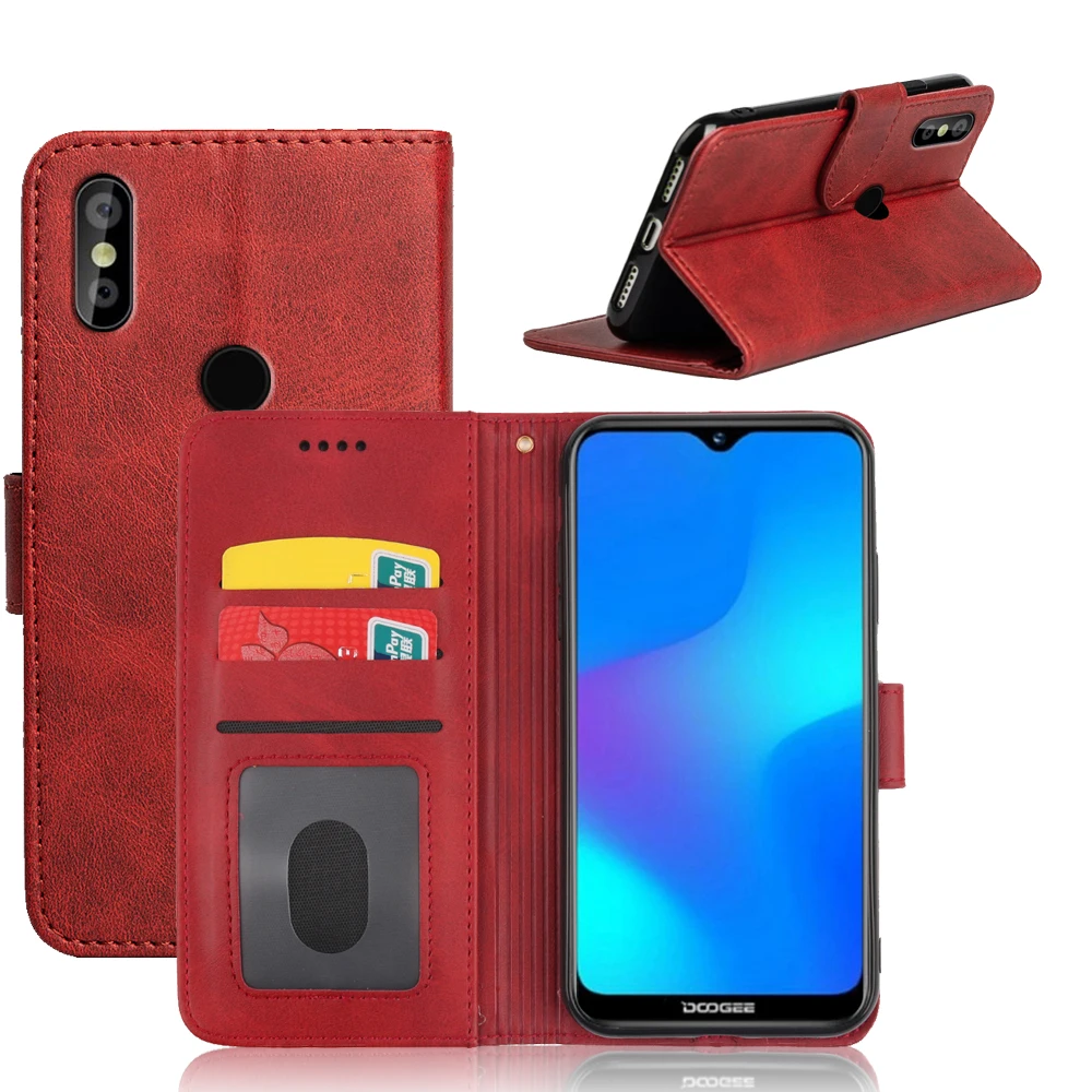 MKS флип чехол Для Doogee Y8 Роскошный кошелек для телефона из искусственной кожи с
