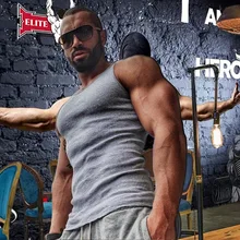 Майка для фитнеса, стиль, майка для фитнеса, Мужская Ультра-эластичная футболка без рукавов для фитнеса