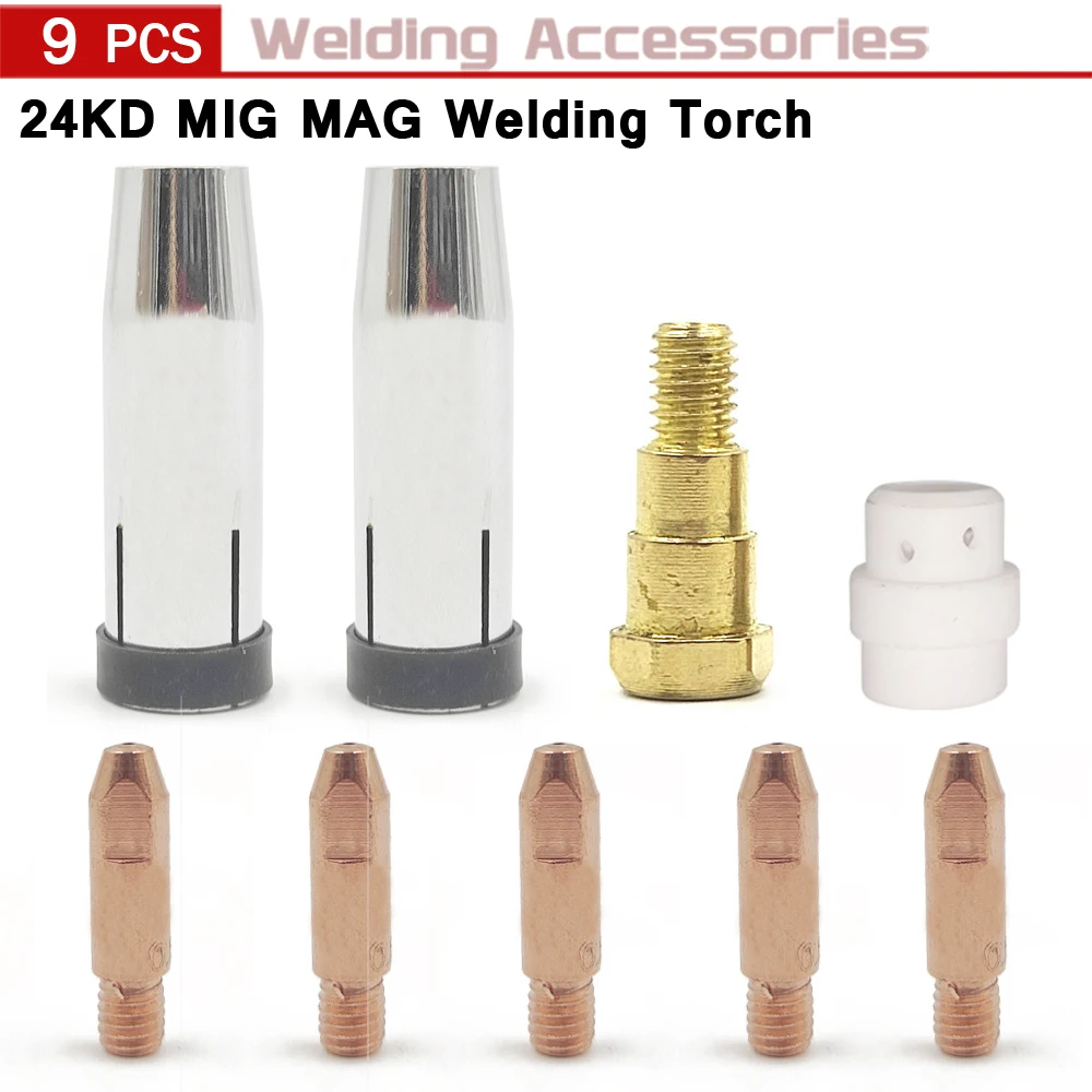 welding rods for sale 15/30pcs MB-15AK Torch Welding Consumables 180A MIG Torch Gas Nozzle Tips Holder Gun Neck Wrench for MIG Welding Machine soldering paste