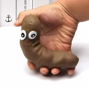

Hot Cute Stretchy Poop Adult Stress Relief Toy Gift Funny Poo With Eyes Kids Novelty Prank Joke Squeeze Toy New Fool's Day Prop