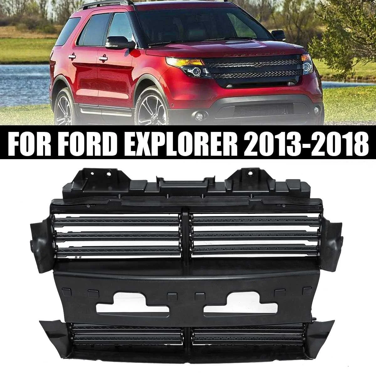 

NEW 1 PCS Radiator Shutter Air Shutter Assembly Fit For FORD EXPLORER 2013-2018 JB5Z-8475-A