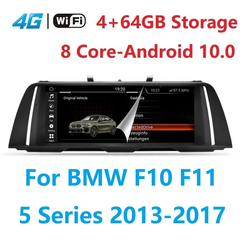 

YAZH 4G 8 Core 10.25 Inch Carplay GPS Navigation Head Unit Radio Screen Display Android for BMW F10 F11 5 Series 2013-2017