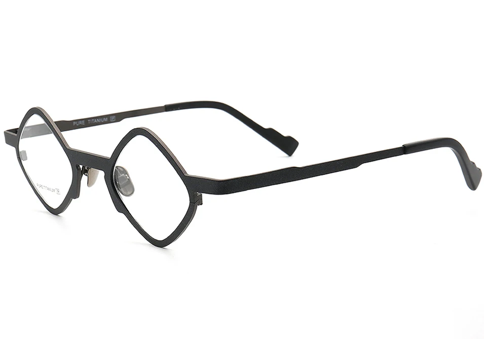MUZZ, очки из чистого титана, оправа, мужские, панк, полигон, по рецепту, очки, фирменный дизайн, Ретро стиль, близорукость, оптические оправы, очки