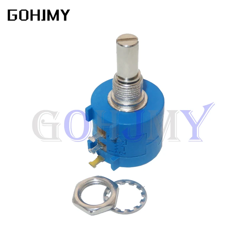 3590S Multiturn Potentiometer 500 1K 2K 5K 10K 20K 50K 100K ohm Potentiometer Adjustable Resistor 3590 102 202 502 103 multiturn potentiometer linear potentiometer rotary potentiometer trimmer potentiometer adjustable resistor electronic components