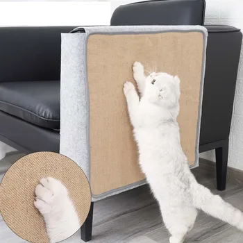 

Pet Sofa Protector Cover Cat Scratch Guard Mat Furniture Sofa Chair Claw Protector Pads Sisal Kitten Scratching Mattress