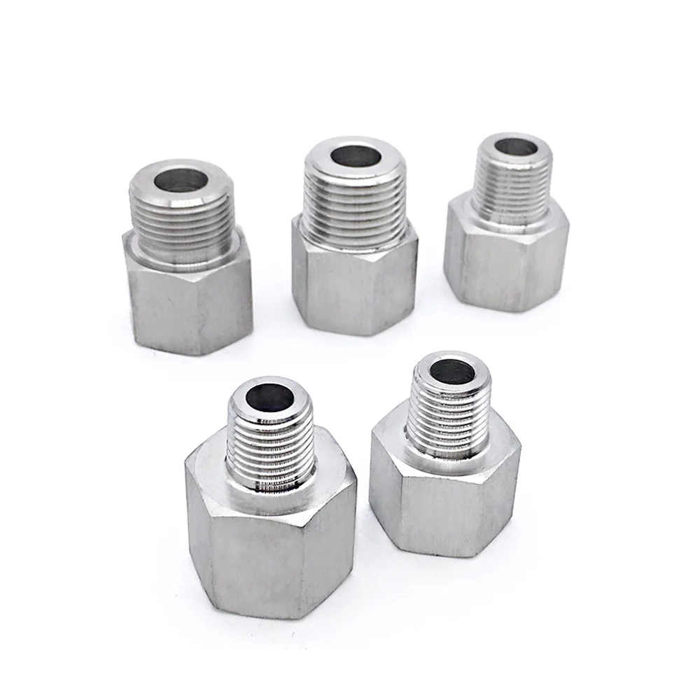 

1/8" 1/4" 3/8" 1/2" BSP M14/20 Female To Male Pipe Fitting Connector Coupler 304 Stainless Steel Pressure Gauge Propane