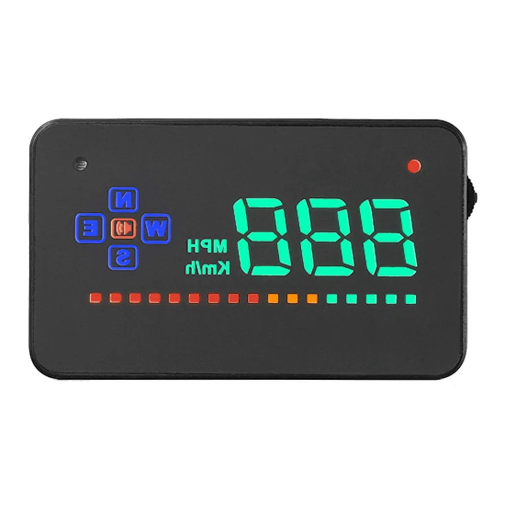 3," A2 gps автомобильный коллиматорный Дисплей HUD за Скорость Предупреждение Скорость ometer сигареты Порты и разъёмы Экран 3,5 дюймовым HD монитором под управлением