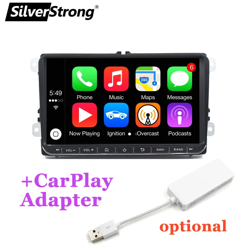 Автомагнитола SilverStrong IPS Android 10 0 9 дюймов GPS для B6 B7 Passat/Golf5/Golf6/Polo/JETTA5/JETTA6/TIGUAN/CC/TOURAN 2005