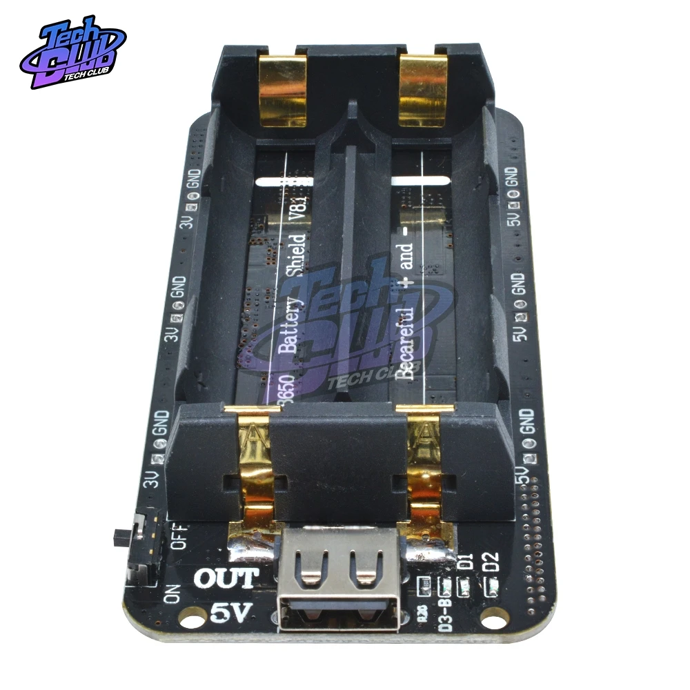 5V/3A 3V/1A 18650 Lithium Battery Two Shield V8 Mobile Power Bank Expansion Board Dual Voltage Module Micro USB for Arduino ESP