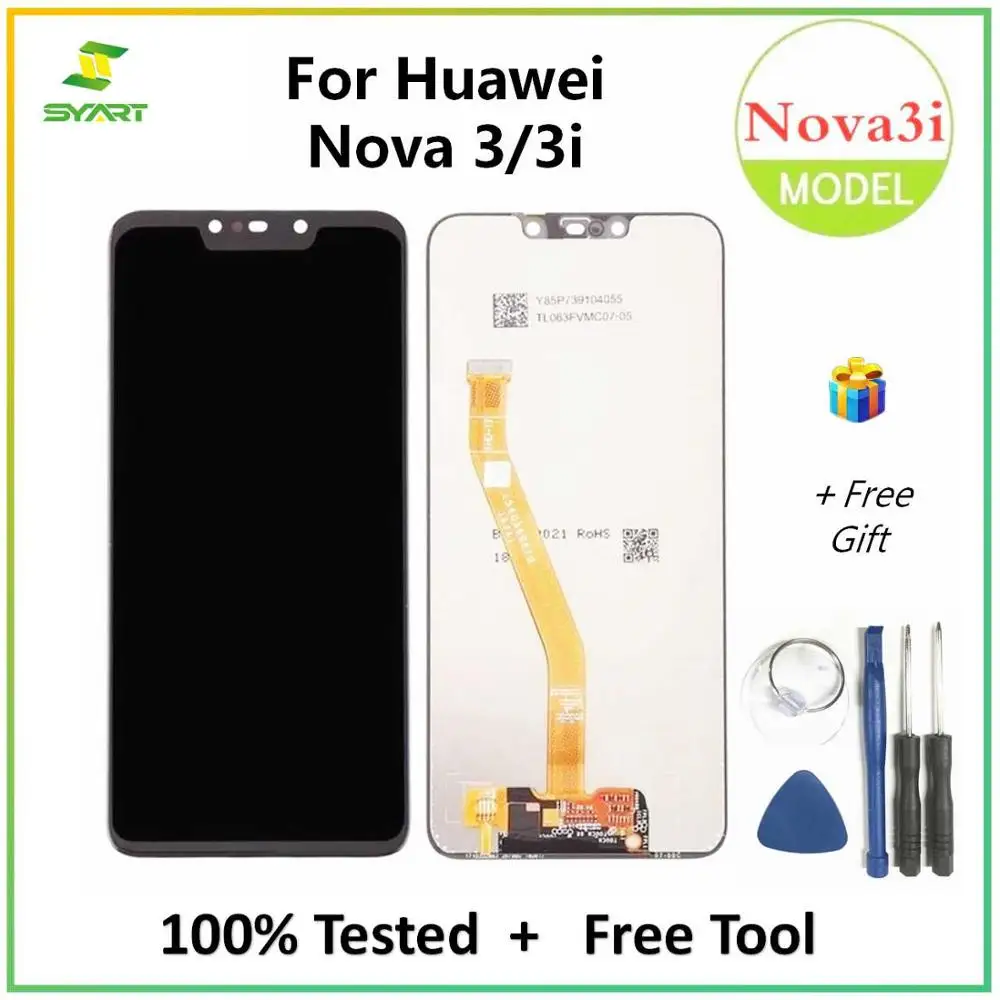 Дешево Для huawei Nova 3 3i ЖК дисплей Дисплей кодирующий преобразователь сенсорного экрана в сборе запасные части для PAR AL00 PAR LX1 PAR LX1M PAR LX9 PAR TL20 ЖК дисплей ...