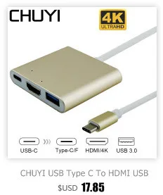 CHUYI мульти usb-хаб 4 порта гитара дизайн USB 3,0 концентратор с VGA портом Micro USB разветвитель адаптер для Macbook компьютер ноутбук