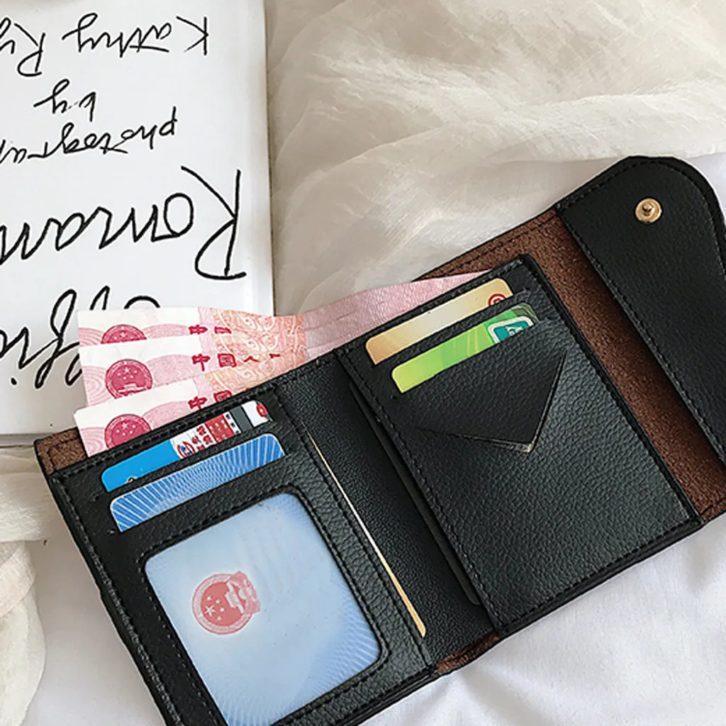 Женский кошелек из искусственной кожи, женский маленький кошелек Portomonee, Rfid кошелек, Дамские кошельки для монет для девочек, сумка для денег, Cartera Mujer