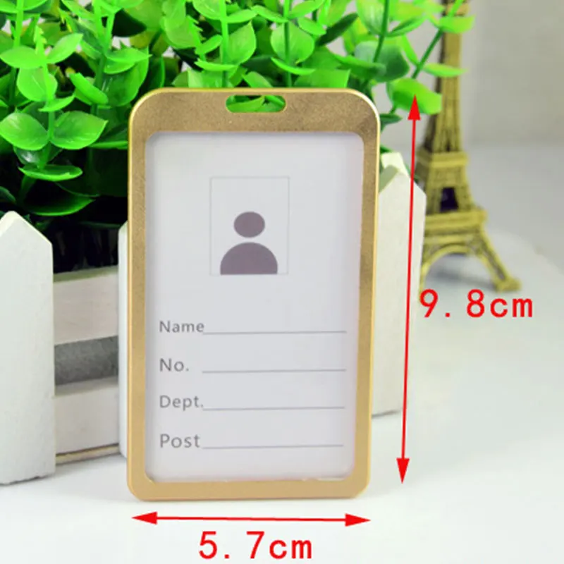 Office Accessories Premium Elegant W/Lanyard Working Card Id Card Protection Badge Holder Card Cover