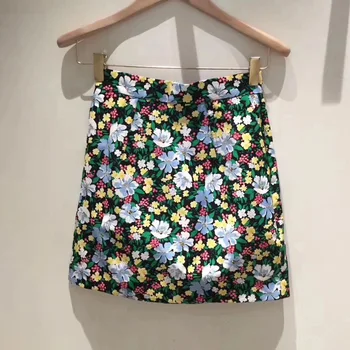 

Law Single 2020 Summer Slim Fit Printing Gao Waist Short Skirt Women's Wear Half Body Skirt 190387
