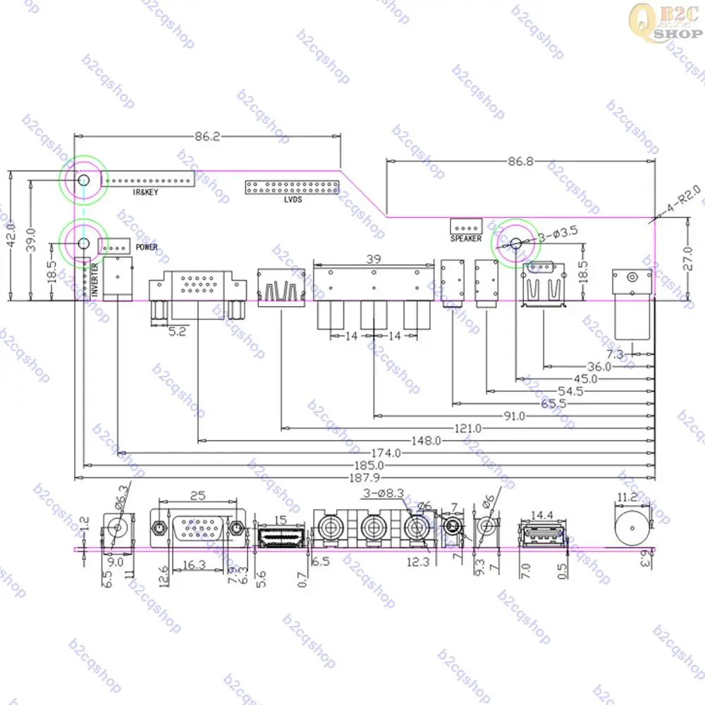 V56 V29 V69 SKR03 ЖК-контроллер плата корпус защитный монитор