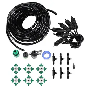 

20m Plant Self Watering Hose Set Garden Micro Drip Irrigation System Durable