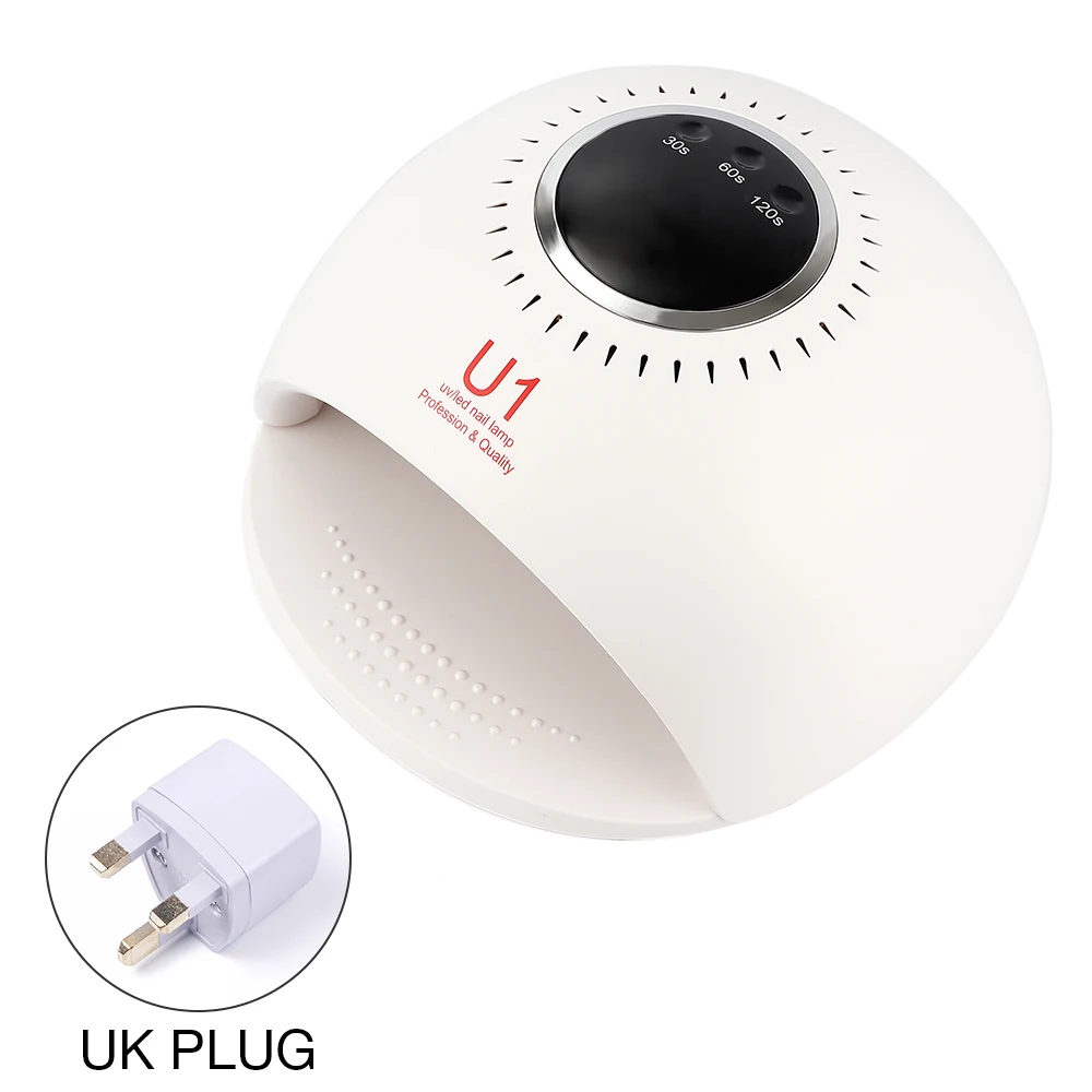 UK Plug 36 Вт/84 Вт Сушилка для ногтей Светодиодная УФ-лампа для ногтей быстрое лечение 12/42 светодиодный лампы Гель-лак отверждаемая лампа с ЖК-дисплеем Сушилка для ногтей маникюр - Цвет: UK Plug