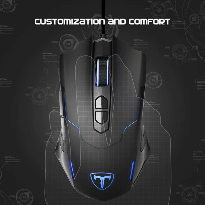 Игровая мышь с подсветкой 2400 точек/дюйм 5,8 ГГц проводная USB мышь для настольного компьютера VDX99