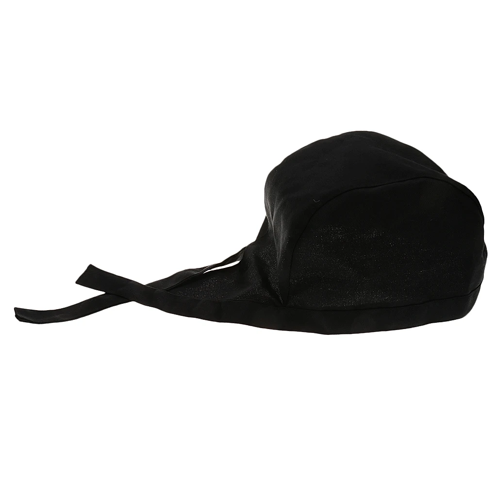Details about   3PCS Chef Tie Back Cap Chef Headwrap Hat Bandana Hat Adjustable for Unisex 
