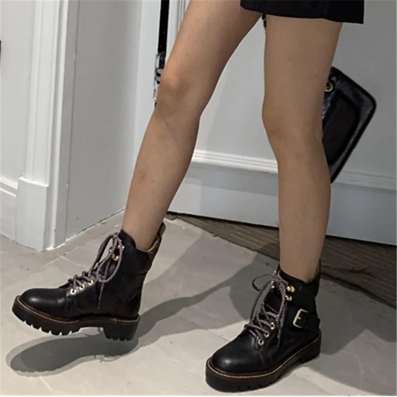 Женские ботинки; женская обувь с круглым носком; chaussures femme; женская обувь на среднем каблуке; модная обувь с пряжкой; bottes femme scarpe donna