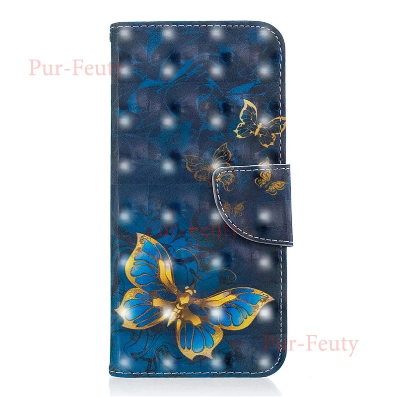 H Чехол для Huawei Y7 DUB LX1 LX2 L22 3D кожаный чехол-портмоне с откидной крышкой с рисунком Магнитный чехол для телефона для Huawei Y7 Pro Prime Y 7 - Цвет: H