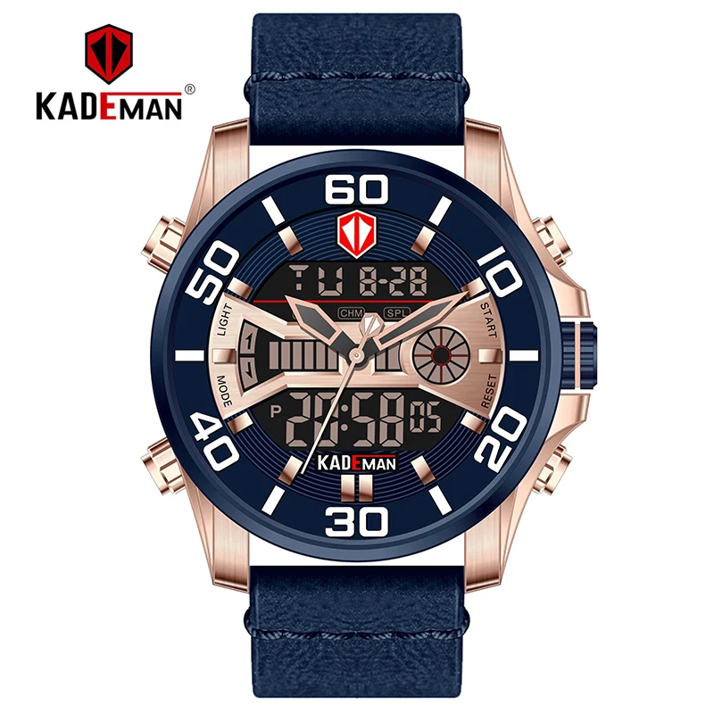 RGBEBE KADEMAN спортивные часы военные часы мужские армейские цифровые наручные часы светодиодный водонепроницаемый роскошный двойной дисплей мужские часы Relogio K6171L - Цвет: RGBEBE