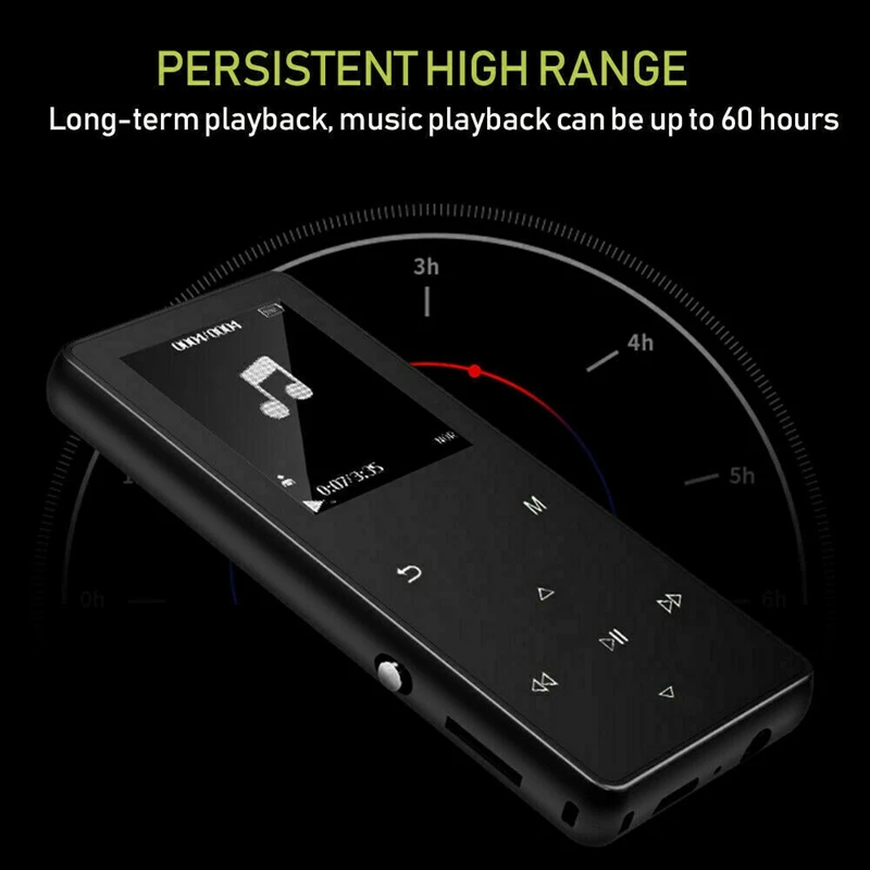 Портативный Bluetooth Mp3 музыкальный плеер с fm-динамиком Hi-Fi без потерь до 128 ГБ