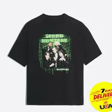 Футболка speedhunts из хлопка; модная футболка из хлопка