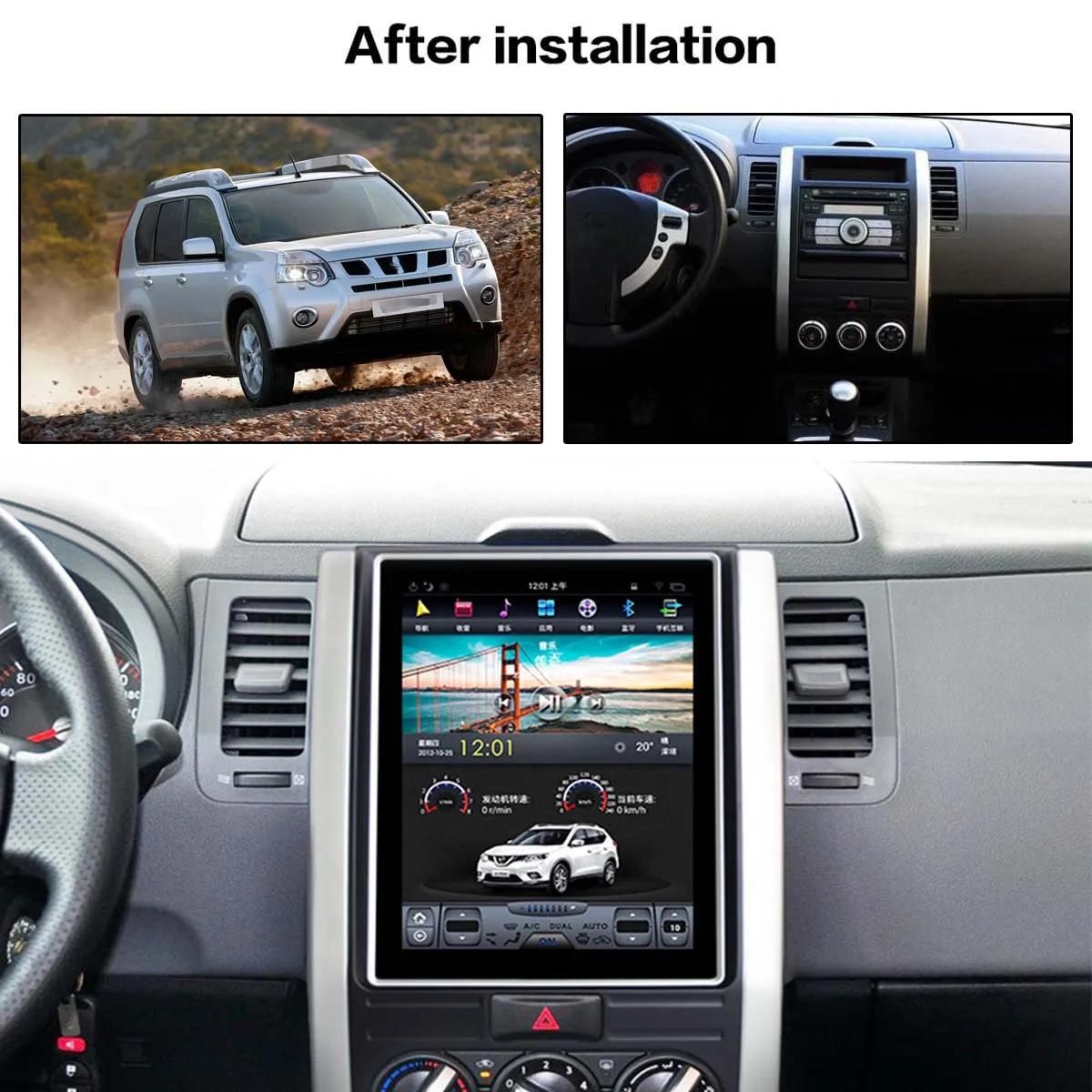 

For NISSAN X-TRAIL Qashqai 2007 2008-2014 Android 9.0 Car Radio Stereo Receiver Autoradio Multimedia Player GPS Navi Head Unit