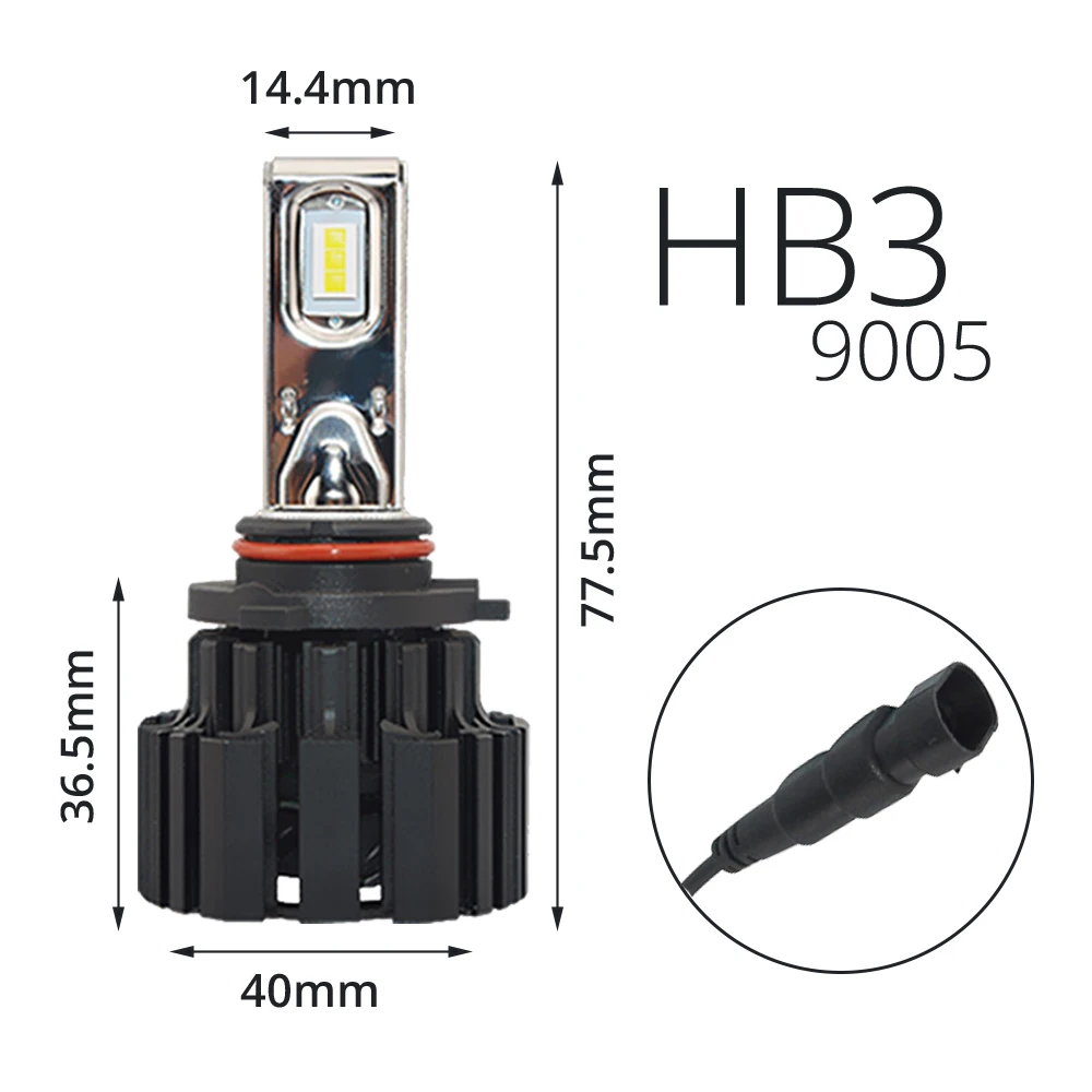 Hviero 2X H4 H7 9012 5202 H16 H8 100W 13600Lm IP67 Auto Led Front Bulb Automobile Headlamp Fog Light 6000K Car Lighting HID Xenon Light