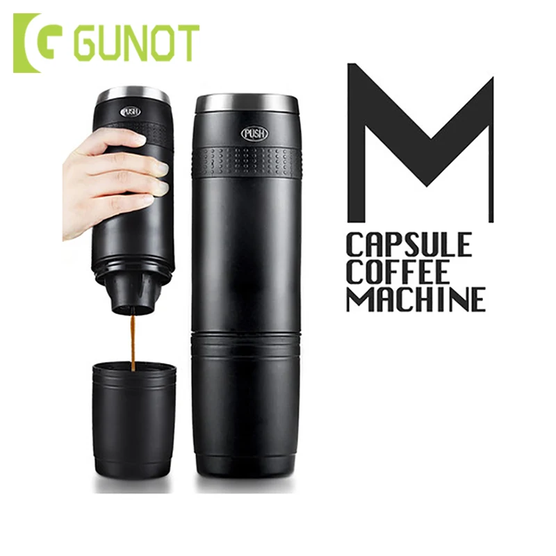 

GUNOT Portable Manual Coffee Machine Mini Capsule Coffee Machine Espresso Maker Handheld Pressure Coffee Maker For Home Travel