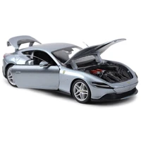 Bburago 1:24 Ferrari Roma Grey Sports Car Static Die Cast Vehicles Collectible Model Car Toys 2