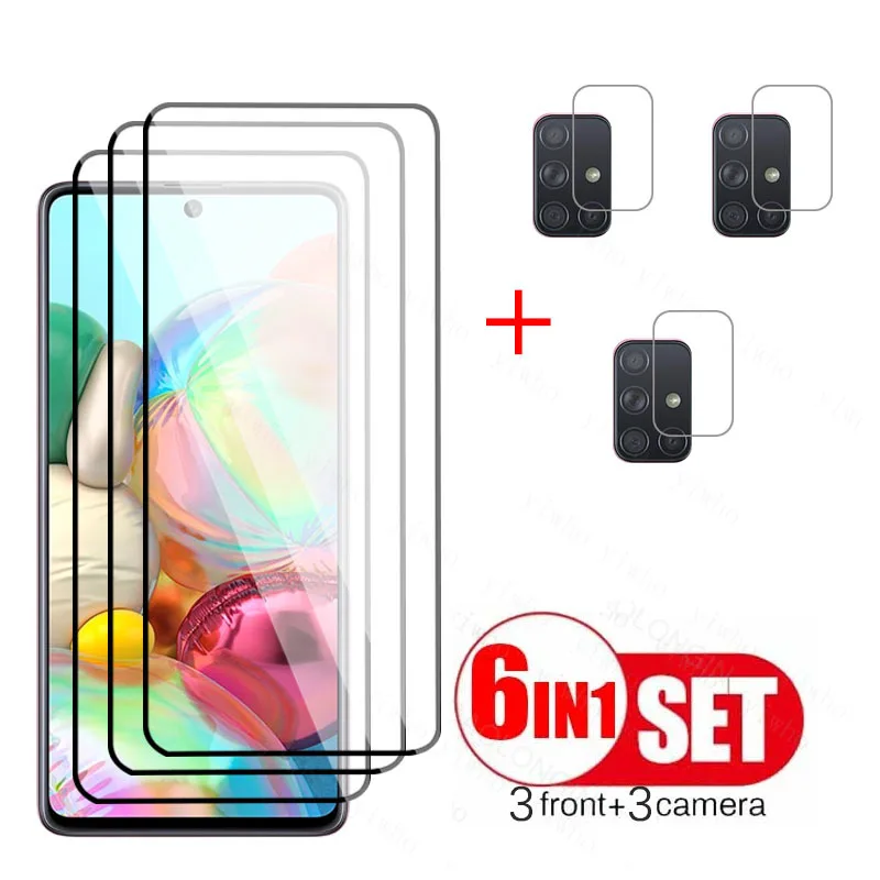 Vetro Temperato Per Samsung Galaxy A71 Pellicola Salvaschermo Galaxy Su Samsung Galaxy A71 A 71 Sm-A715F Pellicola Protettiva Per Lenti A Copertura To