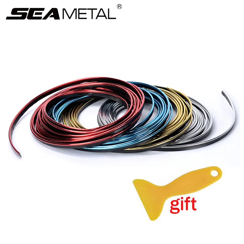 5 м Стайлинг интерьера автомобиля декоративные полосы молдинг отделка приборная