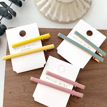 

2pcs Fashion Women Acrylic Duckbill Clip Set Hair Clip Hairpin Hair Accessories Barrettes Gift For Girls Hairdressing Tools