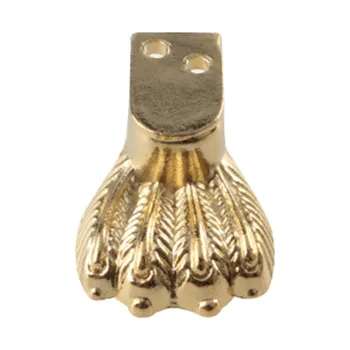 

8pcs/pack Hardware Zinc Alloy Wood Box Desk Antique Style Corner Protector Wardrobe Dresser Claw Shape Support Furniture Leg