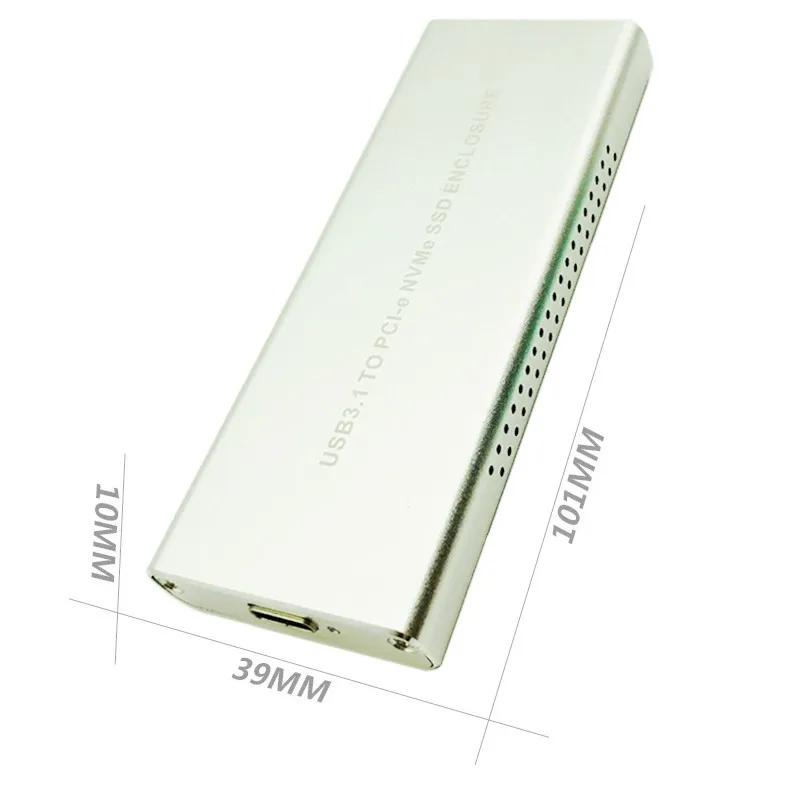 BTBcoin PCIE M.2 NVME SSD корпус M ключ Тип C USB3.1 2240/2280 SSD чехол полностью алюминиевый 10 Гбит/с внешний бокс для твердотельного диска