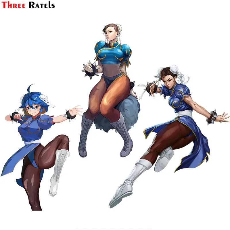 

Персонализированные креативные стикеры против царапин Three Ratels F25 Chun Li fighter, автомобильная наклейка, автомобильные аксессуары, виниловая Водонепроницаемая наклейка