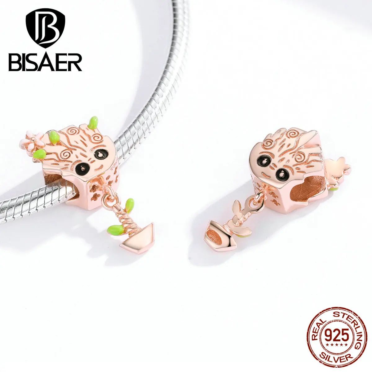 Treant ювелирные изделия BISAER горячая распродажа Новое поступление 925 пробы серебряное дерево жизни Подвески Бусины Подходят для девочек DIY Браслеты Ювелирные изделия EFC130