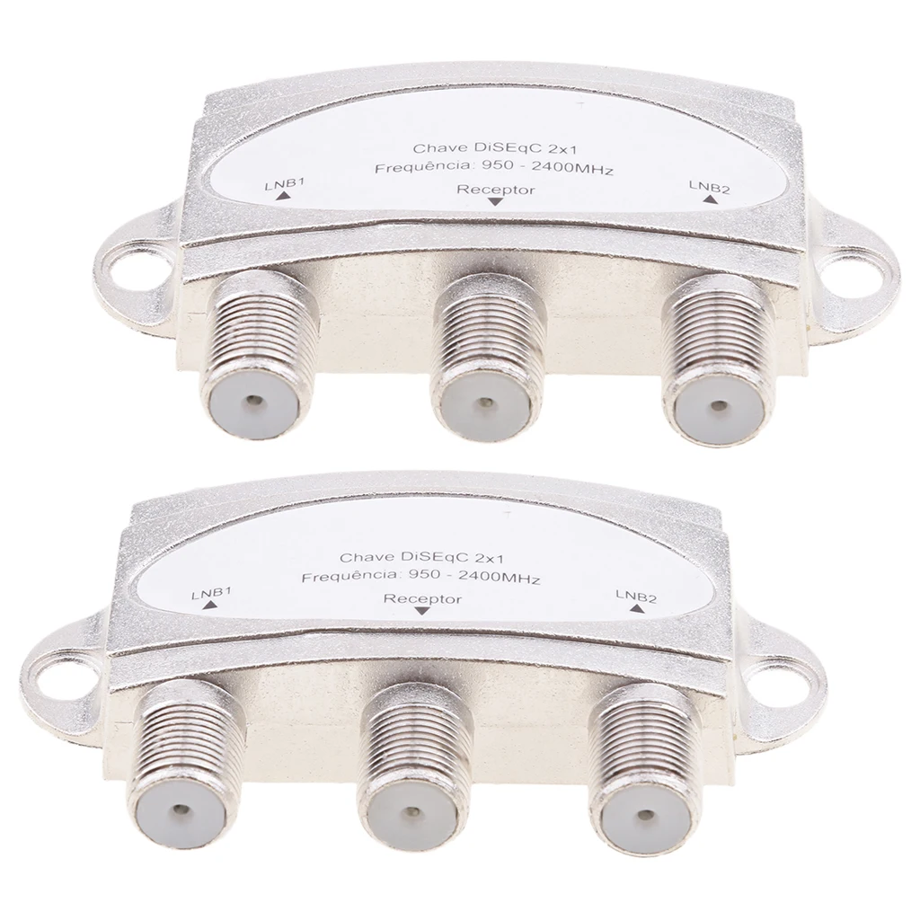 2x1 DiSEqC Switch Premium Wideband Model24x1W FTA Satellite Dish FTA X2pcs