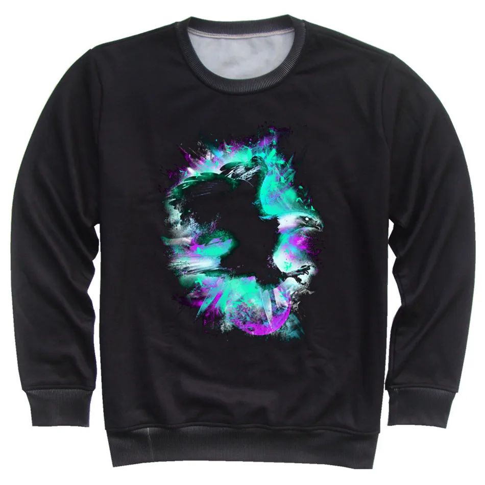 От 4 до 13 лет Детская 3D Кофты для маленьких мальчиков и девочек красочные Вселенной Краски Луны, звезд, облаков с изображением животных, котов, толстовки с капюшонами с принтом; одежда для детей; пуловеры - Цвет: picture show B-369
