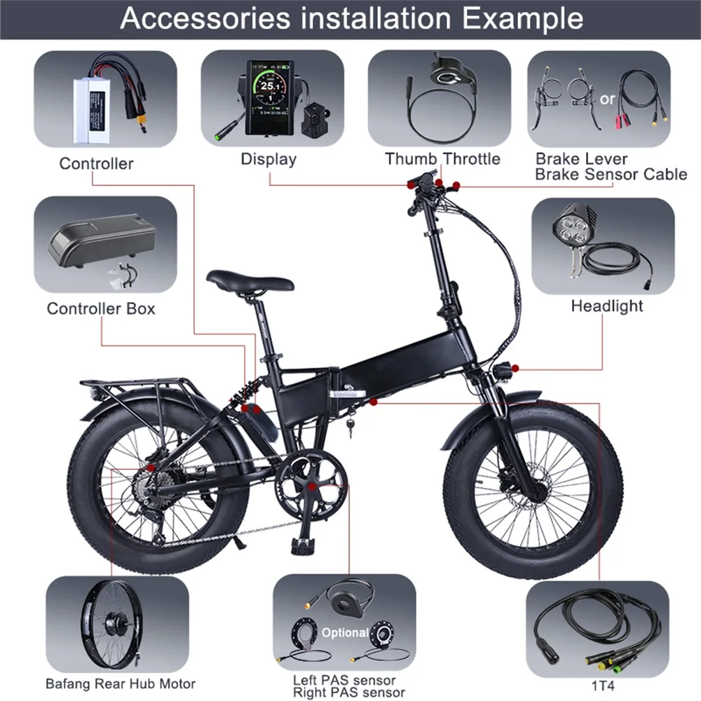 Fat ebike Bafang 48V 750W задний 20 &quot26&quot Мотор Ступицы Колеса Электрический велосипед
