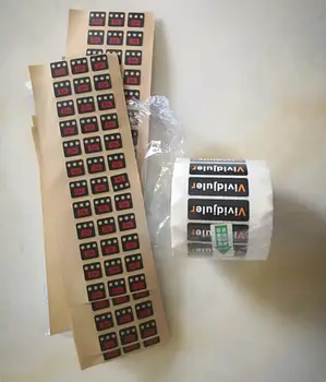 

1000pcs PVC Self-Adhesive Label Brand Logo Custom Packages Sticker Film Labels Box sticker trademark Customized Print LOGO