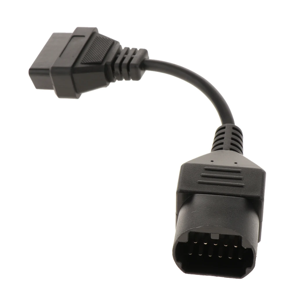 Round 17-pin Male To 16-pin OBD2 Diagnostic Adapter For Mazda