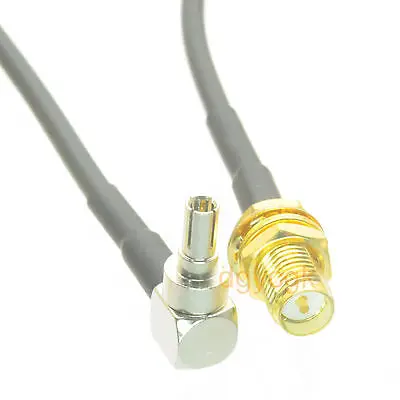 

DHL/EMS 10 Sets Cable CRC9 male right angle to RP*SMA female bulkhead RG174 Jumper pigtail 3M -h2