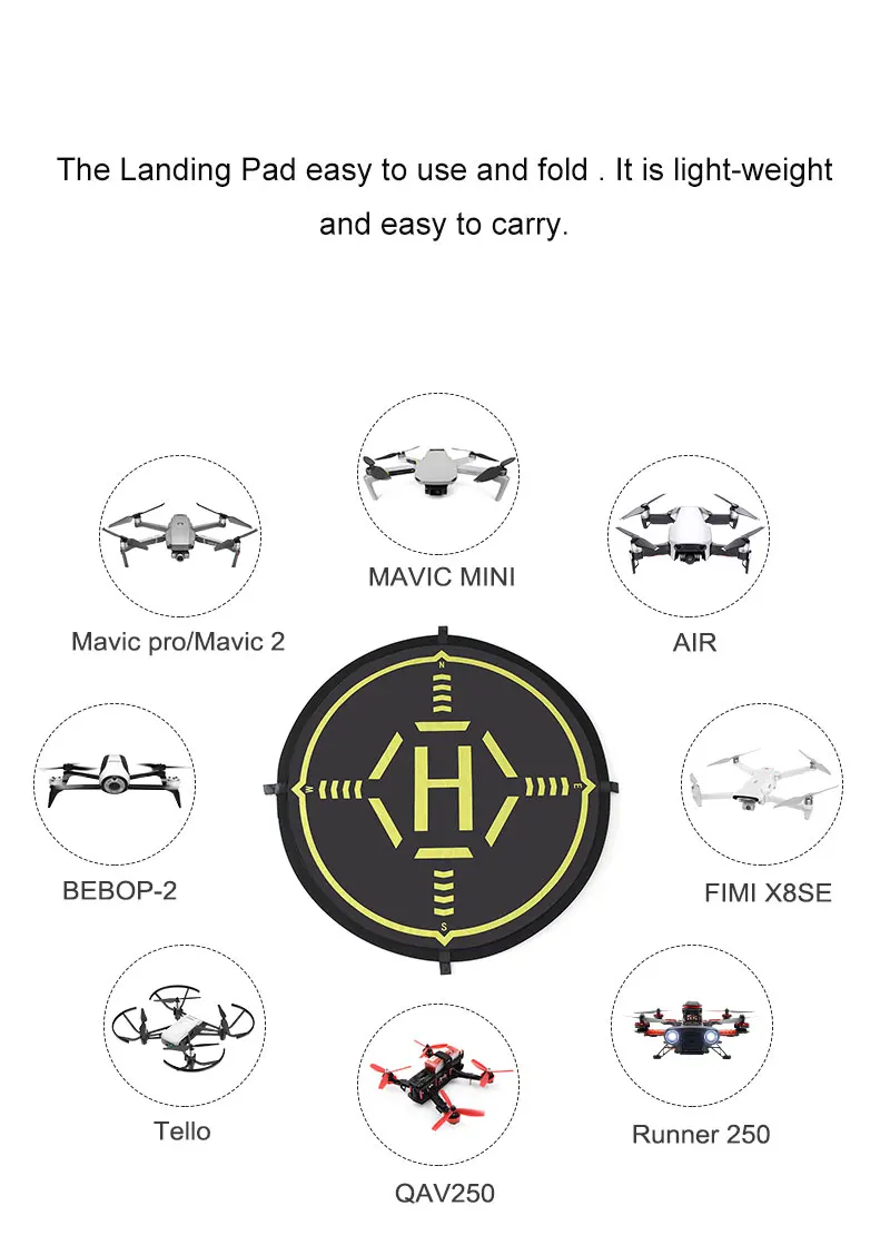 STARTRC DJI MAVIC MINI 56 см Дрон специальный парковочный фартук/посадочная площадка для Mavic серии/Mavic 2 серии/spark/FIMI X8SE/Bebop-2