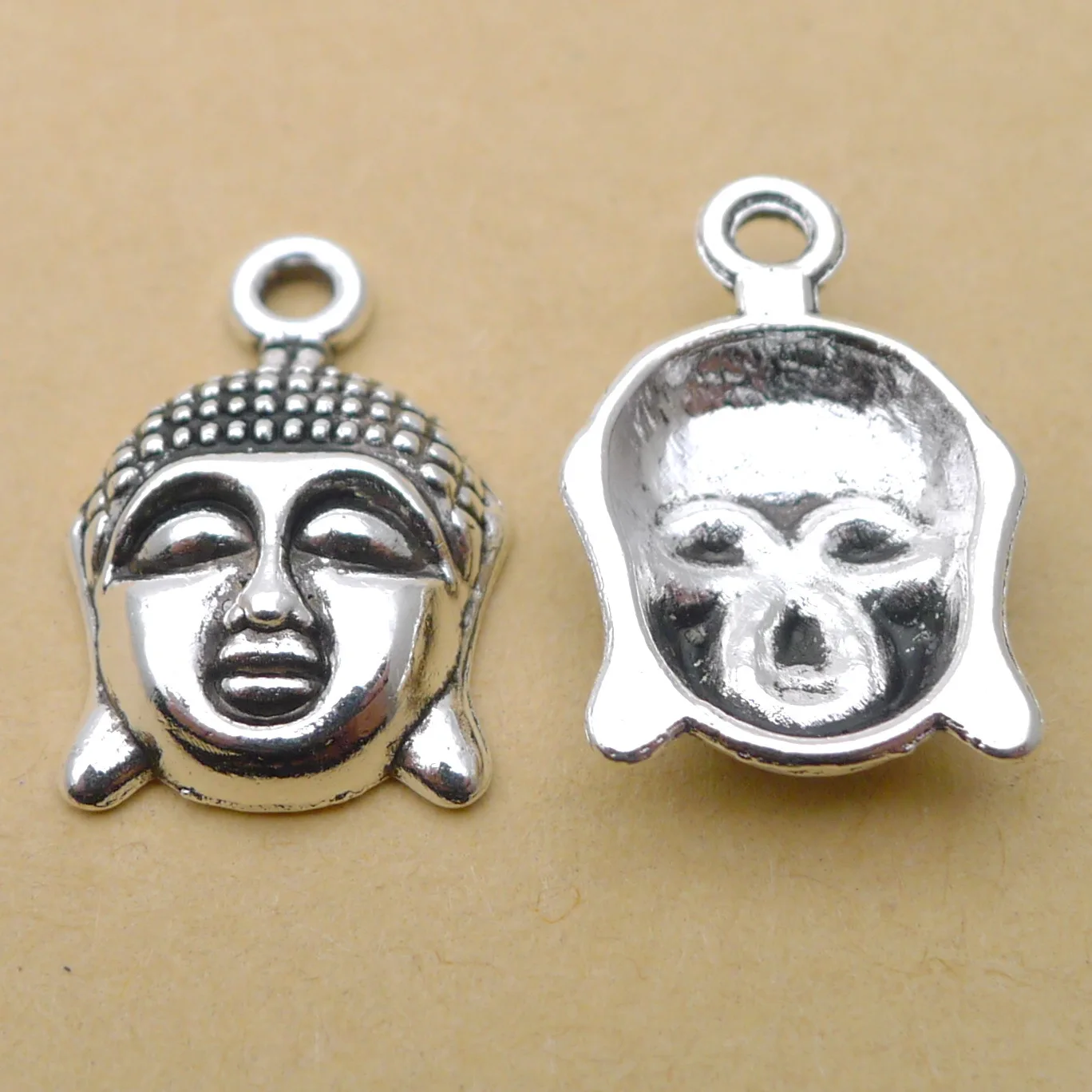 

Charm for making jewelry 10pcs 22x14mm antique silver color Buddha charms