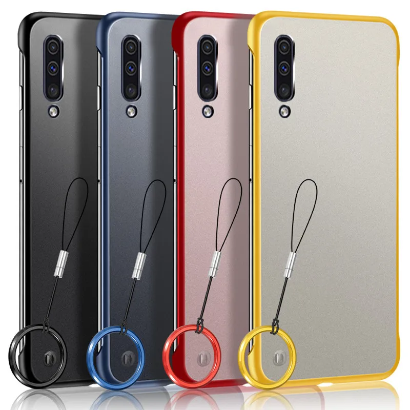 

Ring Buckle Transparent Matte Phone Case For Samsung Galaxy A10 A20 A30 A50 Cover For Samsung A70 A60 A80 M10 M20 M30 a 50 Case