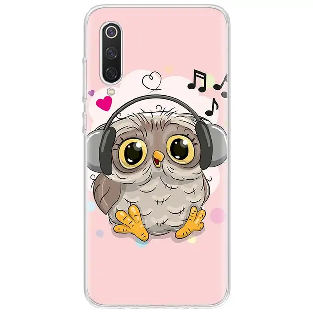 Baby Cute Owl Lover Cartoon Candy Winter Phone Case For Xiaomi Redmi Note 10S 9S 8T 11 10 9 8 Pro 9T 9A 9C 8A 7A 7 6 5 S2 Clear TB341-1