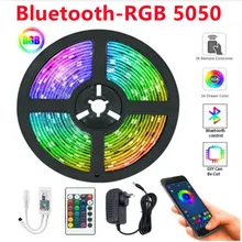 LED Light Strips Bluetooth WIFI Controller Flexible RGB 5050 Decoration BackLight Lamp Night light Luminous String For Bedroom